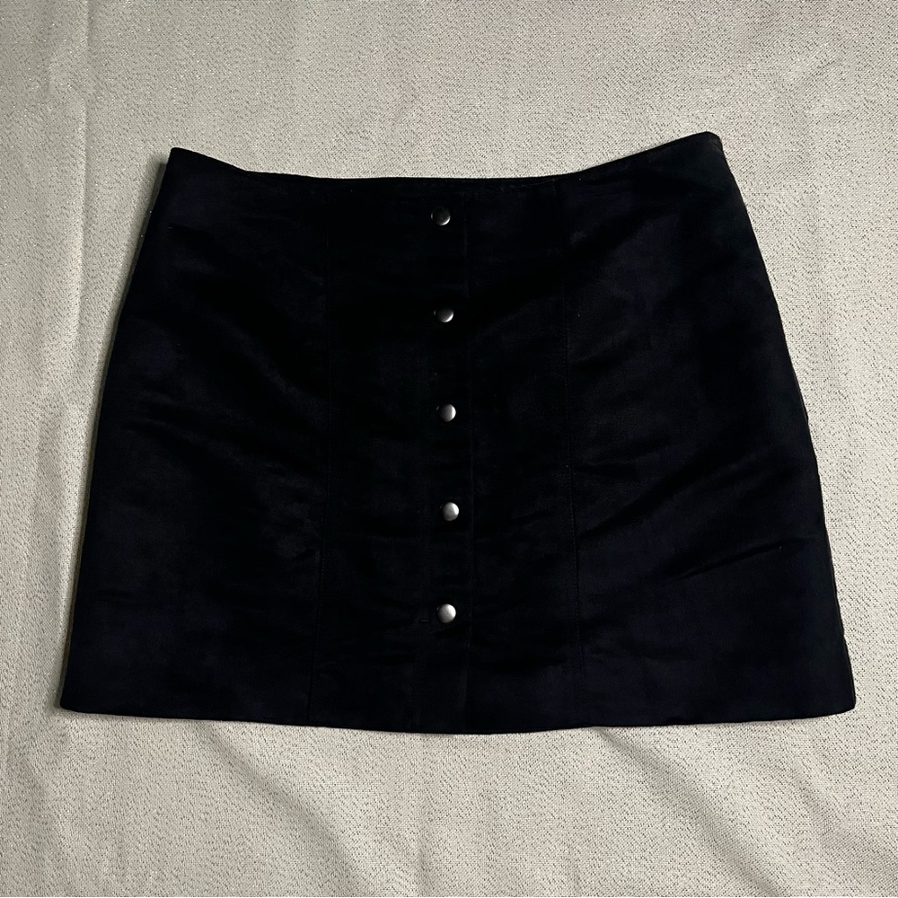Gap Black Suede Skirt
